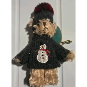 Bearington Collection Ornament Freddy‎ Frostbite Bear 5"